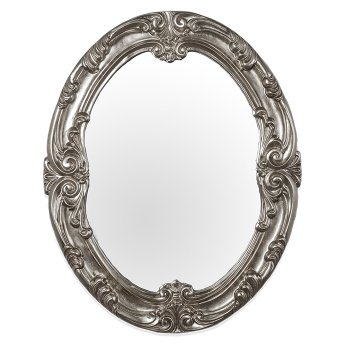 Зеркало в раме Tw 86х106см, рамы глянцевое серебро TW03784arg.brillante