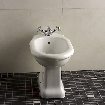 Биде напольное Devon&Devon Etoile 1 отв. под смесит. 33x54xh38 белый IBBID1FET