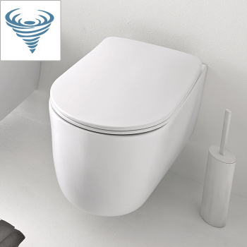 Унитаз подвесной Kerasan Nolita 531530 смыв Tornado, с креплениями WB9N, белый матовый