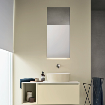 Столешница Noorth Milldue Edition Sintesi 99х51.3хh1.2см без отв., Cristalplant, bianco opaco-j10 2951.99.J10