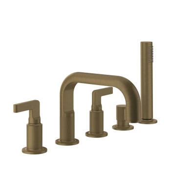 Смеситель для ванны Gessi Inciso 58040.713 Antique Brass