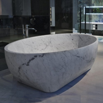 Ванна из искусственного камня Antonio Lupi Solidea 190x130 SOLIDEA190 marmo carrara