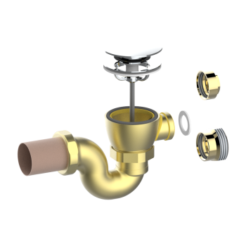 Слив для ванны в комплекте с сифоном THG Monceau G00-H56-305/H matt nickel color pvd