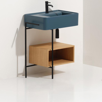 Раковина подвесная Simas Ratio RA75 NAVY MATT 75 см синий