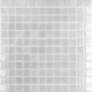 Мозаика на сетке Vidrepur Shell № 563 White 25x25 м2