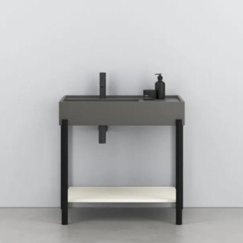 Раковина накладная Cielo Plinio PNLA CM 140 см серый