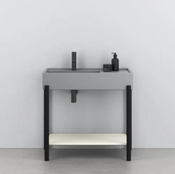 Раковина накладная Cielo Plinio PNLA BR 140 см серый