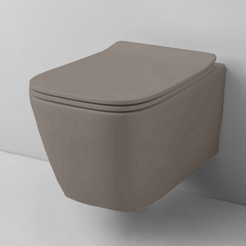 Унитаз подвесной Artceram A16 ASV003 40 00 в комплекте с крепежом, Brown tortora