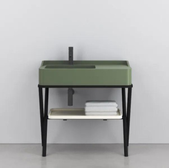 Раковина накладная Cielo Siwa SWLA AG 90 см зеленый