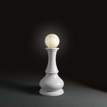 Cтатуэтка декоративная Kerasan Artwork Pedone, белый матовый 471230