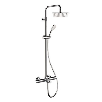 Душевая система Remer Elegance с изливом с термостатом хром (CR) EQ34A8CPUFS25G