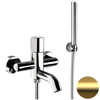 Смеситель для ванны Daniel Trilogy TG610DP золото брашированное