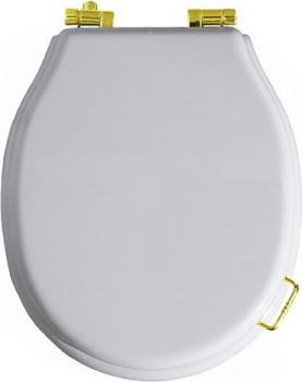 Крышка сиденье для унитаза Simas Lante LA 007 oro с микролифтом белый