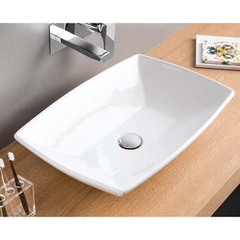 Раковина Artceram JAZZ 60x40, без отв., белый JZL002 01 00