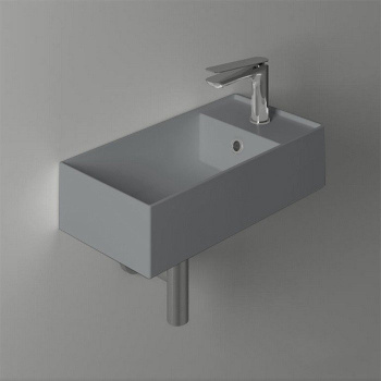 Раковина подвесная Simas Agile AG 20 cemento matt*1 40 см правая серый