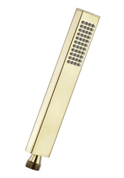 Душевая лейка Ramonsoler прямоугольная 1 режим латунь золотой 4716MROC
