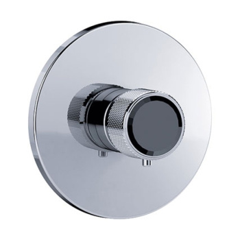 Смеситель для душа Jorger Valencia 638.40.460.022-52 с термостатом, розовое золото/чёрный мрамор