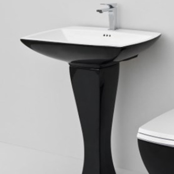 Раковина Artceram JAZZ 60х48, 1 отв., черный JZC003 03/ JZ18nero