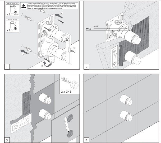 Скрытая часть для смесителя CЕА Design UCS 15