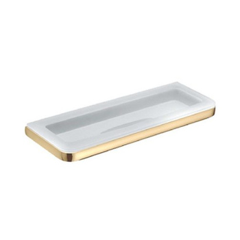 Мыльница подвесная Colombo Lulu PVD золото/матовое стекло B6203.HPS-VAN