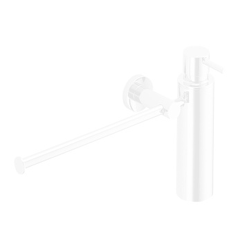 Полотенцедержатель с дозатором для жидкого мыла Colombo Plus подвесной, белый матовый W4975.BM
