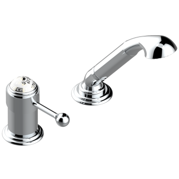 Смеситель на борт ванны THG Marquise Blanc Decor Platine A7G-A02-6523/60A хром