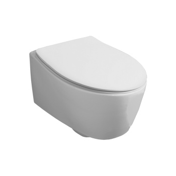 Унитаз подвесной безободковый Simas Lft Spazio LFT18 bi rimless белый, без крепления f85