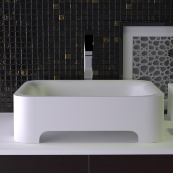 Раковина накладная Knief Feel 50х40х15 без отв под смеситель, белый матовый 0600-023-01 bi matt