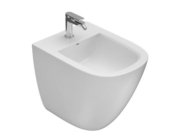 Биде Globo Stockholm напольное приставное размер 51 см крепление в комплекте цвет bi (Bia LA010BI