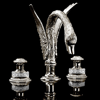 Смеситель для раковины Devon&Devon Excelsior Swan EXC-SW100NK никель