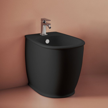 Биде напольное Artceram Atelier 52,5х37,5хh42, с 1 отв под смеситель, черный матовый ATB002 17 00 *1