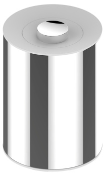 Ведро для мусора Keuco Plan 4989010051 с крышкой, 5 л, хром\белый
