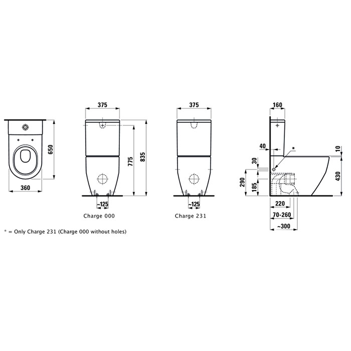 Laufen Pro Бачок с мех-м слива для унитаза моноблок 8.2595.1/2, подвод снизу слева, цвет белый (ст.арт. 8.2995.3.000.873.1)(Со склада продаем с унит)