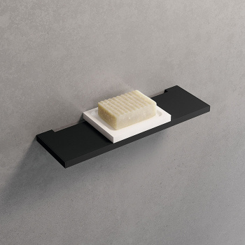 Мыльница Novellini Frame 120х97, для установки на полку, белый матовый R90AKFBS01-U