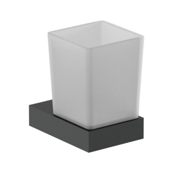 Стаканчик для зубных щёток Nofer Corinto черный 16931.N