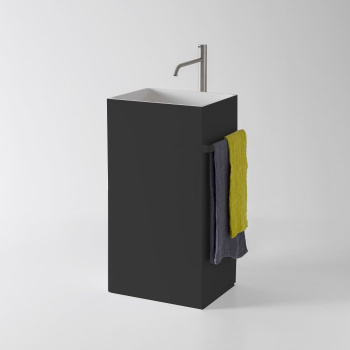 Раковина Antonio Lupi Fusto 45х35х85, без отв., черный А0002423666