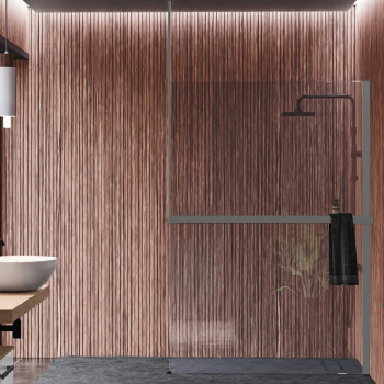 Рама для душевого ограждения Novellini Kuadra H 1600х3000, с свободным входом, правая, с креплением к потолку, с полотенцедержателем, Silver R80KUFRESOFD-B 160/300