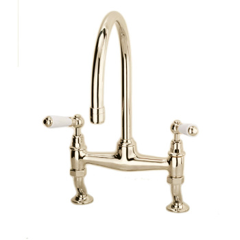 Смеситель для кухни настольный Devon&Devon Heritage светлое золото MARF515