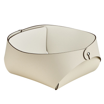 Корзинка ADJ Flora 15x15xH7, панна котта/белый 0041.16/10