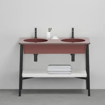 Раковина встраиваемая Cielo I Catini Catino Doppio CALAD CO 100 см красный