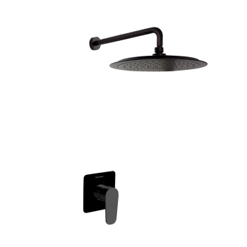 Смеситель для душа Ramonsoler Alexia встраиваемый с тропическим душем чёрный K3618012NM