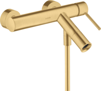 Axor Starck Смеситель для ванны , настенный, цвет: шлифованное золото 10411250