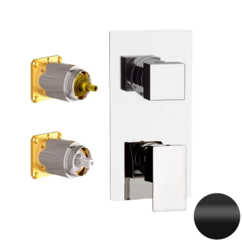 Смеситель для душа Daniel Skyline SK612D3KB15 чёрный матовый