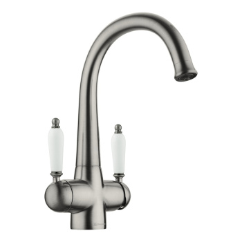 Смеситель для кухни Omoikiri Okinawa 2-SI античное серебро 4994255