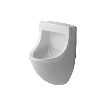 Duravit Starck 3 Писсуар подача воды сзади, с вытяжкой, сток внутренний вертикальный или горизонтальный, включая крепление,  модель без &bdquo;мушки&ldquo;, 330x3