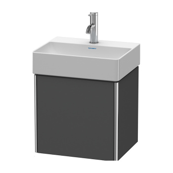 Duravit XSquare База под раковину 434х340х397 мм, 1 дверца левая, Цвет графит матовый (для раковины 073245)