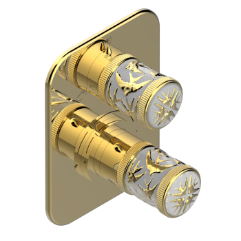 Смеситель для душа THG Hirondelles Gold Stamped A4L-F01-5500BE polished gold
