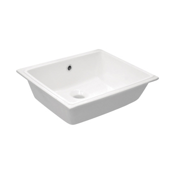 Раковина встраиваемая под столешницу Kerasan Slim 500, крепеж в комплекте, слив под стандартный донный клапан, белый 22901