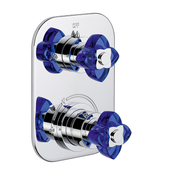 Смеситель для душа THG Petale De Cristal Bleu U6B-A02-5500BE хром