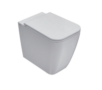 Унитаз напольный Globo Stone приставной cm 52 безободковый крепление в комплекте цвет bi ( ST004BI